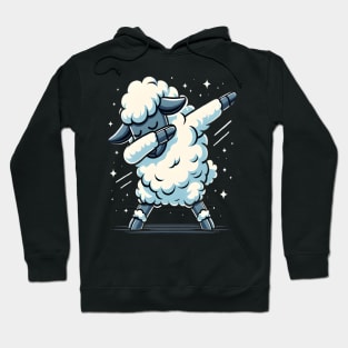 funny dabbing sheep glasses dab dance Hoodie